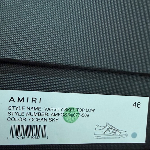 AMIRI Light Blue and Gray Sneakers - Picture 7 of 7